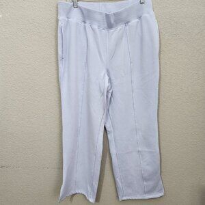 Avia Sweatpants Womens Large Light Blue Side Slits Straight Leg